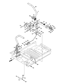 Controls Diagram and Parts List for Z-FORCELZ60 (53AGD-53AGD050)(2015) Cub Cadet Lawn Tractor